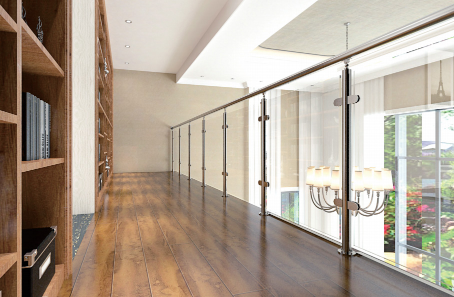 無框玻璃護欄：通透空間新選擇，狄姆斯專業(yè)欄桿定制守護安全