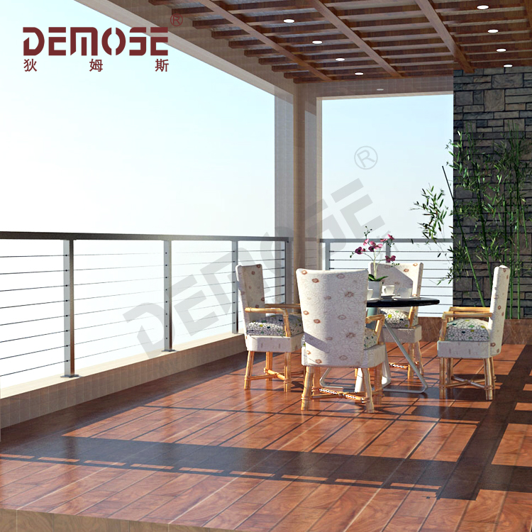 以色列家用護(hù)窗不銹鋼鋼索欄桿定制工程