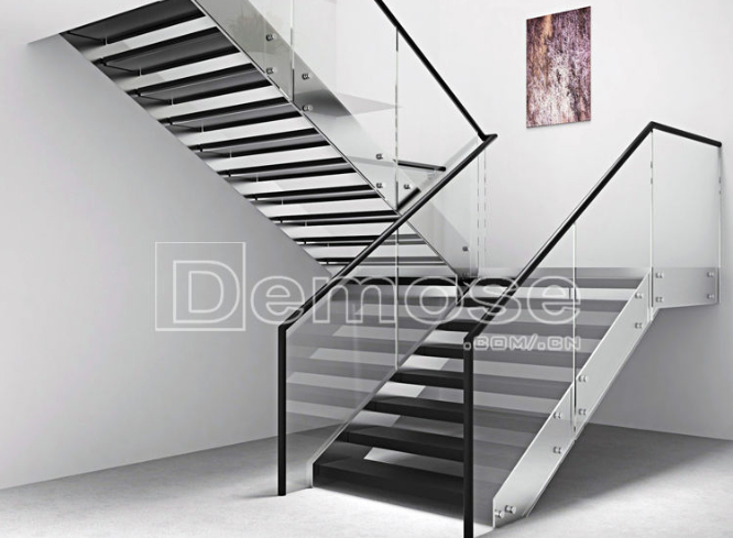 金屬與玻璃：現(xiàn)代樓梯欄桿的時尚組合