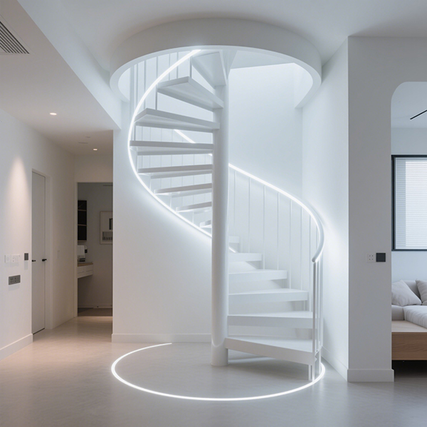 農(nóng)村自建房旋轉(zhuǎn)樓梯裝修效果