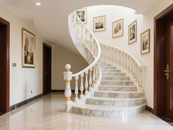 農(nóng)村自建房旋轉(zhuǎn)樓梯裝修效果