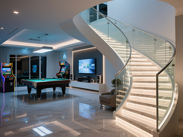 別墅樓梯定制:大尺寸與異形設(shè)計的實用美學(xué)