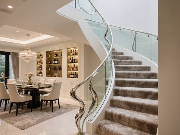 別墅樓梯定制:大尺寸與異形設(shè)計的實用美學(xué)