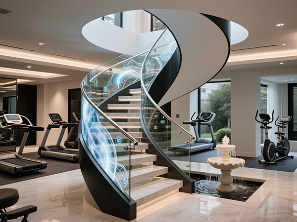別墅樓梯定制:大尺寸與異形設(shè)計的實用美學(xué)